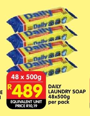 DAILY LAUNDRY SOAP 48x500g