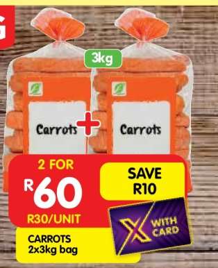 CARROTS 2x3kg bag