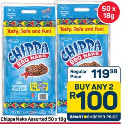 Chippa Naks Assorted 50 x 18g