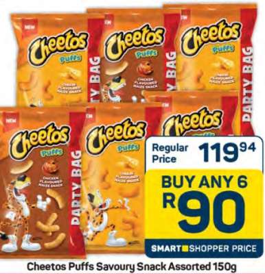 Cheetos Puffs Savoury Snack Assorted 150g