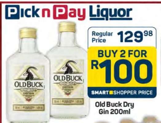 OLD BUCK DRY GIN 200ml