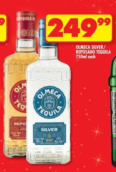 OLMECA SILVER/REPOSADO TEQUILA