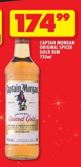 CAPTAIN MORGAN ORIGINAL SPICED GOLD RUM 750ml
