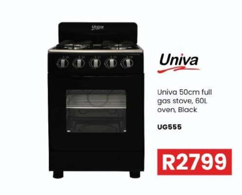 Univa 50cm full gas stove