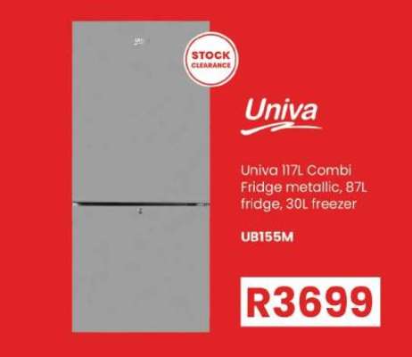 Univa 117L Combi Fridge