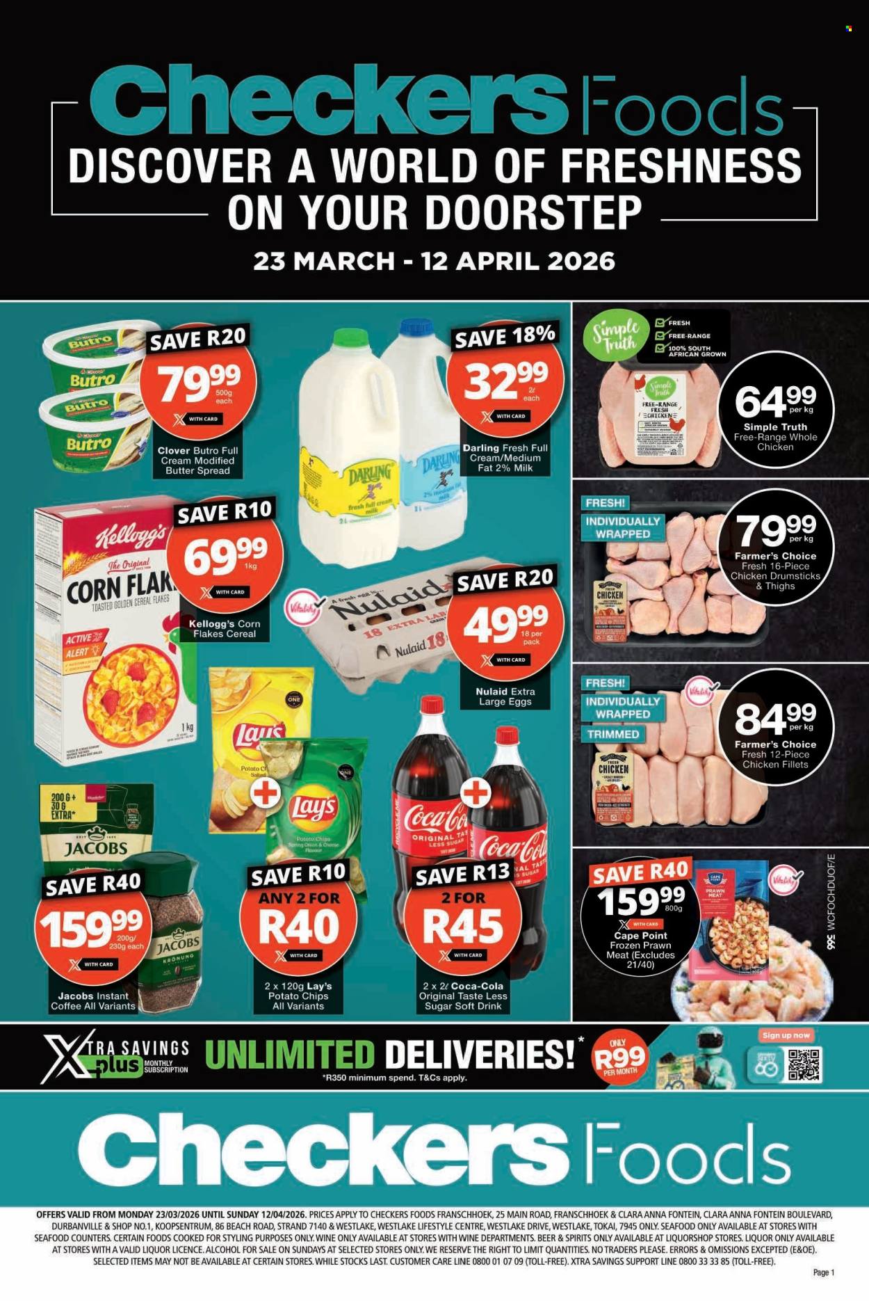Checkers specials - 23/03/2026 - 12/04/2026. Page 1