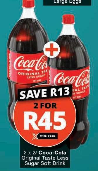 Coca-Cola Original Taste Less Sugar Soft Drink