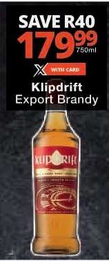 Klipdrift Export Brandy