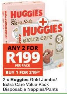 Huggies Gold Jumbo/Extra Care Value Pack