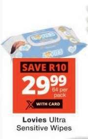 Lovies Ultra Sensitive Wipes