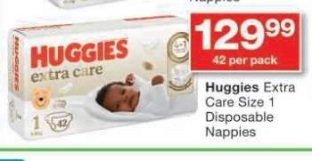 Huggies Extra Care Size 1 Disposable Nappies