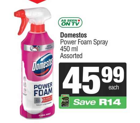 Domestos Power Foam Spray