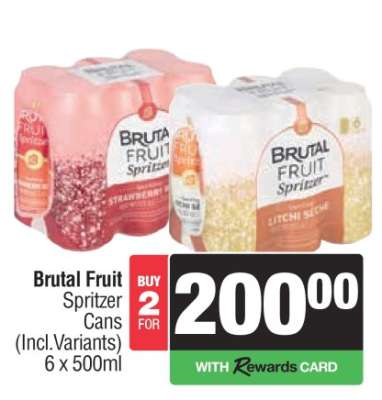 Brutal Fruit Spritzer Cans