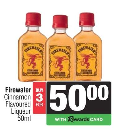 Firewater Cinnamon Flavoured Liqueur 50ml