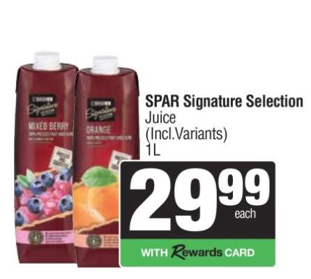 SPAR Signature Selection Juice