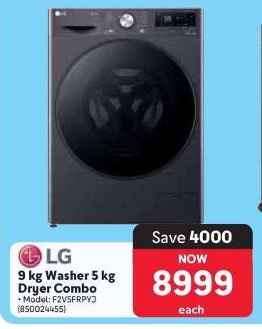 LG 9 kg Washer 5 kg Dryer Combo