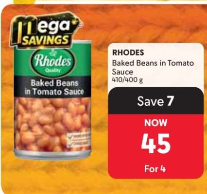 Rhodes Baked Beans in Tomato Sauce