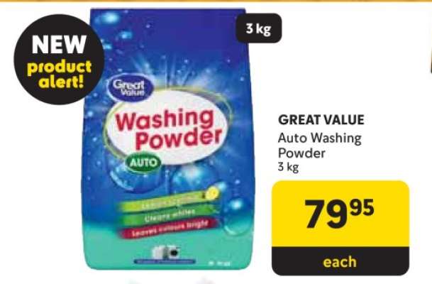 GREAT VALUE Auto Washing Powder