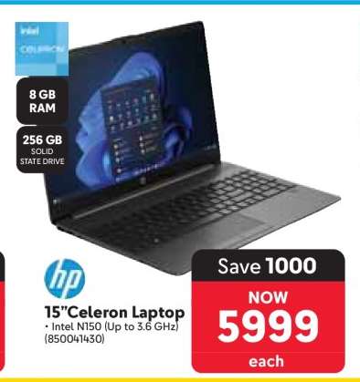 15” Celeron Laptop