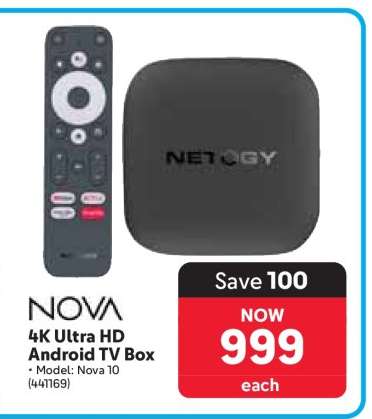 NOVA 4K Ultra HD Android TV Box
