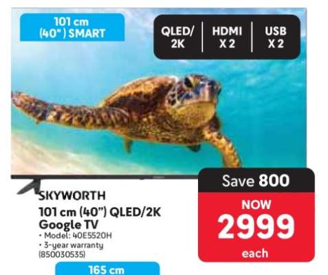SKYWORTH 101 cm (40") QLED/2K Google TV