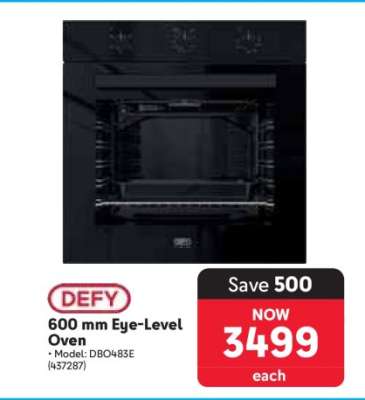 DEFY 600 mm Eye-Level Oven