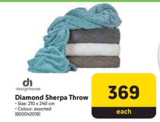 Diamond Sherpa Throw