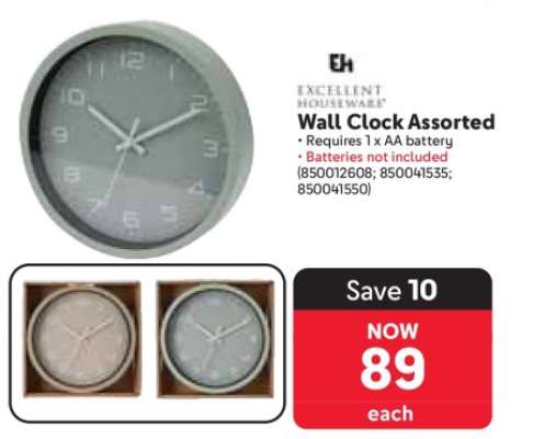 Wall Clock Assorted