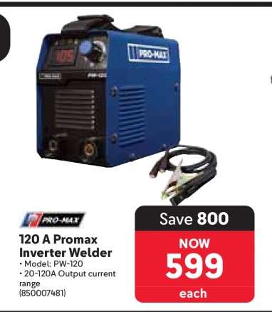 120 A Promax Inverter Welder