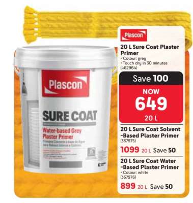 20 L Sure Coat Plaster Primer