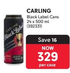 CARLING Black Label Cans