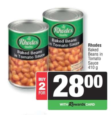 Rhodes Baked Beans in Tomato Sauce