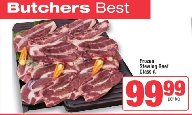 Frozen Stewing Beef Class A