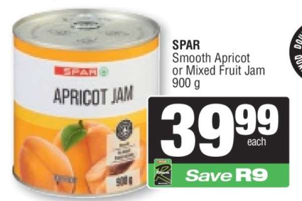 SPAR Smooth Apricot or Mixed Fruit Jam