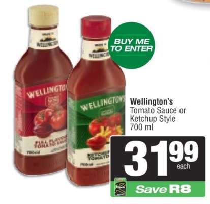 Wellington's Tomato Sauce or Ketchup Style