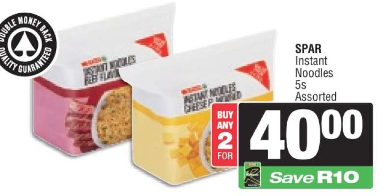 SPAR Instant Noodles 5s Assorted