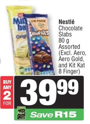 Nestle Chocolate Slabs