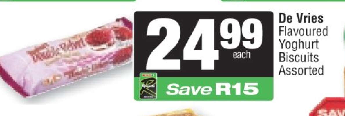 De Vries Flavoured Yoghurt Biscuits Assorted