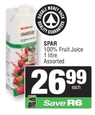 SPAR 100% Fruit Juice