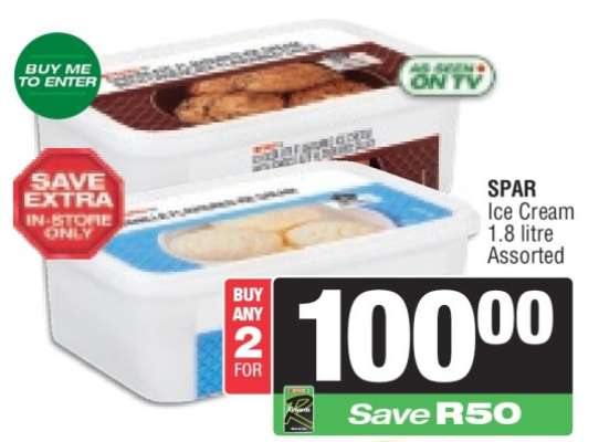 SPAR Ice Cream
