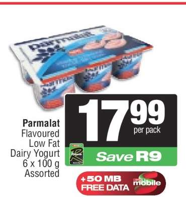 Parmalat Flavoured Low Fat Dairy Yogurt
