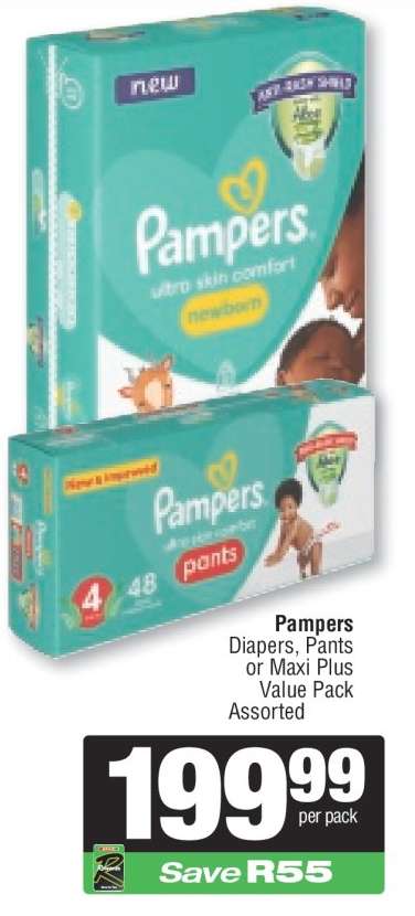 Pampers Diapers, Pants or Maxi Plus Value Pack