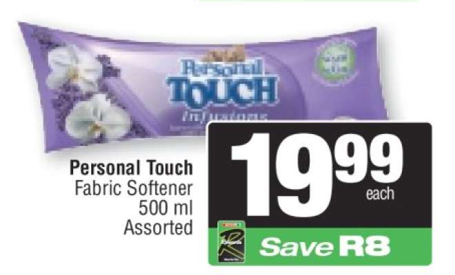 Personal Touch Fabric Softener