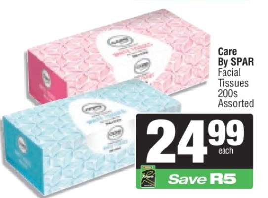 Care By SPAR Facial Tissues