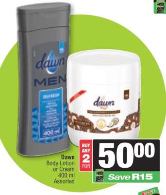 Dawn Body Lotion or Cream