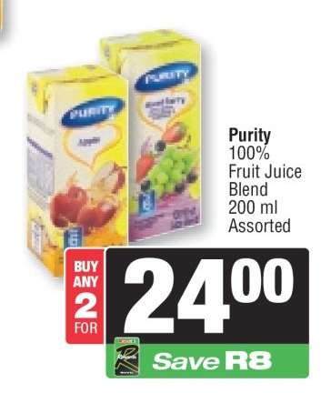 Purity 100% Fruit Juice Blend