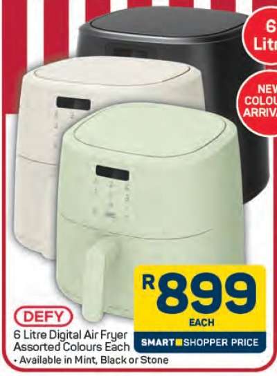 DEFY 6 Litre Digital Air Fryer