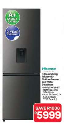 Hisense Titanium Grey Fridge