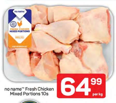 no name™ Fresh Chicken
Mixed Portions 10s