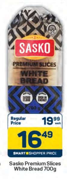 Sasko Premium Slices White Bread 700g